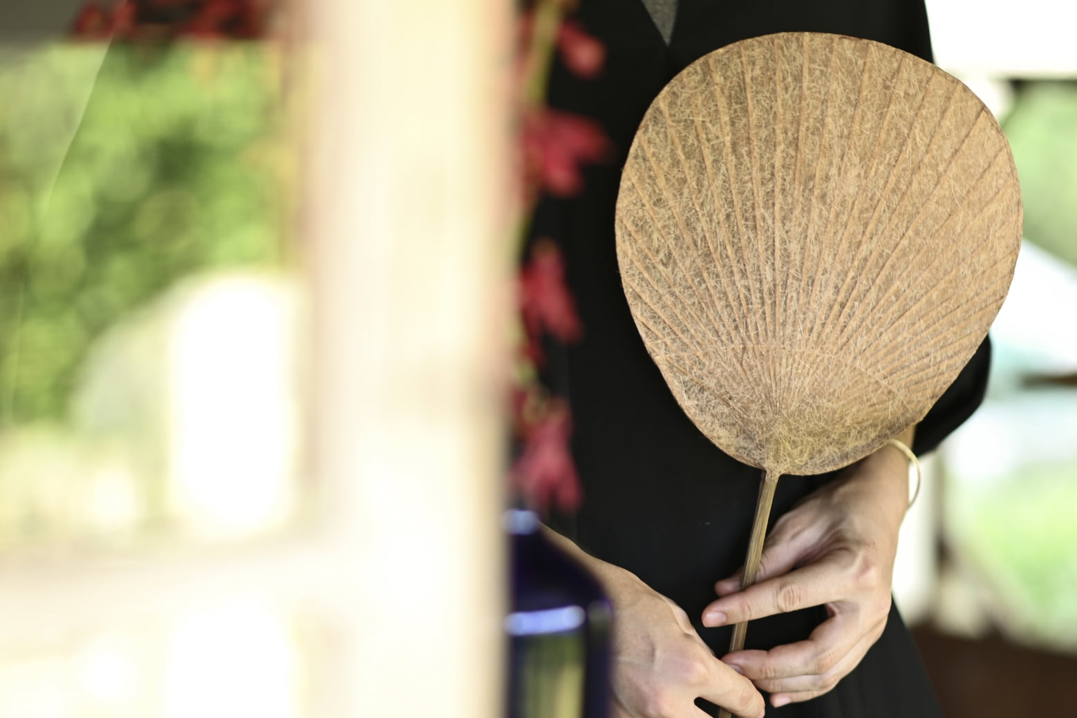 TSUTO(つと) 芭蕉紙うちわ 小丸 02